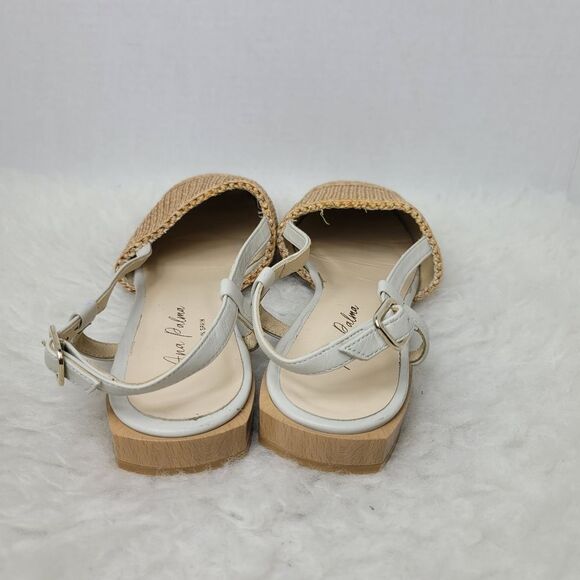 Ana Palma Beige Made In Spain Slingback Flats Sandals Shoes Size 6.5 - Picture 4 of 10